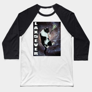 Lacrosse Cat Baseball T-Shirt